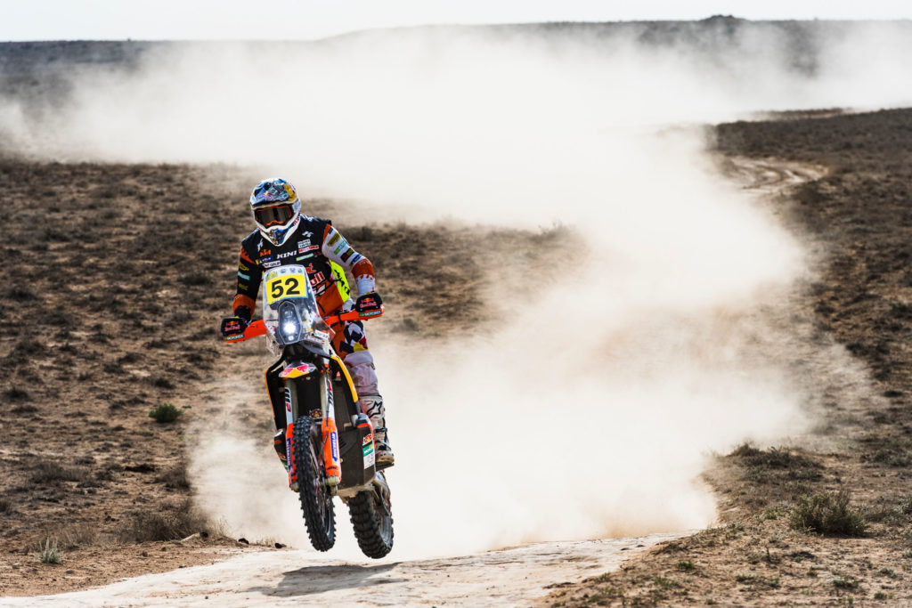 Für Matthias Walkner recht es leider nur für Platz zehn auf der dritten Etappe der Rally Kazakhstan