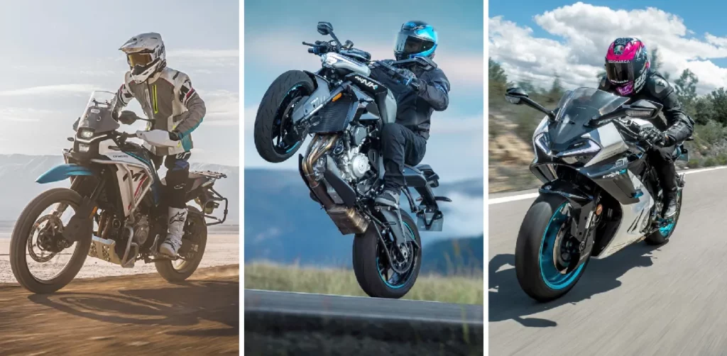 CFMOTO Motorräder im Überblick – MT-, NK- und SR-Serie in Aktion